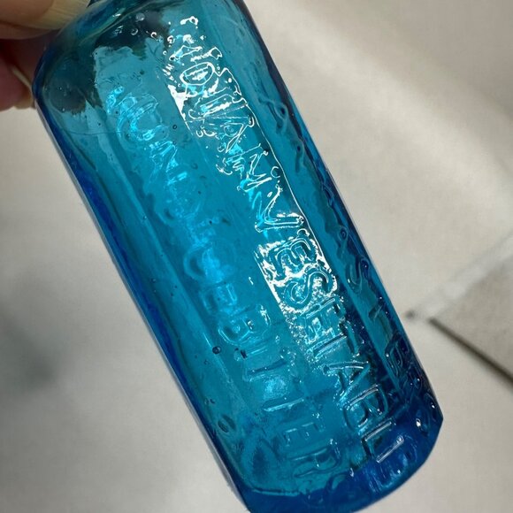 Antique Vtg Glass Apothecary Jaundice Bitters Bottles 1852 w/ Stoppers & Box - Picture 13 of 16